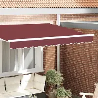 Prolenta Maison Exclusive - Remplacement de volant pour store, polyester bordeaux, 2,5 mètres