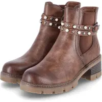 Rieker Damen Chelsea Boots Bottines Marron Fermeture éclair Taille : 38