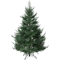 VIVANNO Sapin de Noël en polyéthylène, ÉPICÉA 210, forme naturelle, vert naturel - 148 x 210 cm