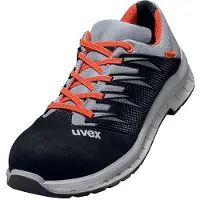 Uvex chaussures basses 2 tendance S2 noir, gris, rouge largeur 12 T. 40