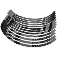 Stage6 kit d'autocollants de jantes 17 pouces noir