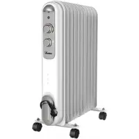 Ardes AR4R11S CURVY 11 Radiateur à mazout, 11 éléments chauffants, 3 forces, 2500 W, argenté