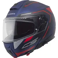 Schuberth C5 Omega Casque Modulable Mat/Bleu/Rouge 63 unisex