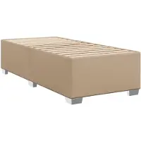 Syfax Cadre de lit sans matelas cappuccino 100x200 cm similicuir