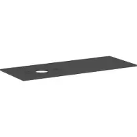 Hansgrohe Xilesa E Console avec découpe à gauche pour lavabo à poser, sans trou pour robinetterie, 1375x550x16mm, 54278760