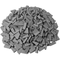 LEGO 2x1x3 Tuiles inclinées Gris clair pour toit - 4460b NOUVEAU ! Quantité 25x