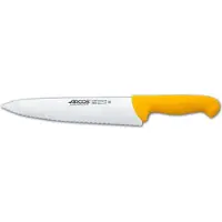 Arcos COOK'S KNIFE SERIE 2900 (250 MM) - Couteau à lame large et dentelée, stable et solide. Couteau polyvalent pour les professionnels et les cuisiniers amateurs.