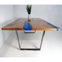AEA Tische Esstisch Design Tisch Moderne Meer Fluss Möbel 220x90 Epoxid Harz Ozean