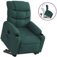 Syfax Fauteuil inclinable vert foncé tissu