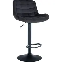 CLP Tabouret Tover, pivotant à 360° et réglable en hauteur | Couleur : gris | Matériau : similicuir