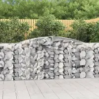Prolenta Maison Exclusive - Paniers à gabions arqués 8 pcs 400x50x100/120 cm Fer galvanisé