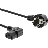 PremiumCord Kabel napájecí 230V 5m úhlový 90st