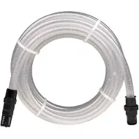 Syfax Tuyau d'aspiration avec raccords en PVC transparent 1" 10 m PVC