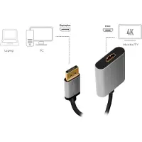 Logilink CDA0108 Câble adaptateur DisplayPort - HDMI, 0,15 m