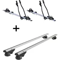 VDP 2x porte-vélos SAGITTAR + porte-bagages VDP004 XL compatibles avec VW Touran Kombi à partir de 2003