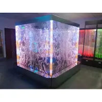 AEA Wandpaneel LED Wasserwand Wasser Wände Wasser Blasen Wand Waterwall 200x200cm