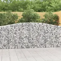 Prolenta Maison Exclusive - Paniers à gabions arqués 8 pcs 400x30x100/120 cm Fer galvanisé