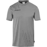 Uhlsport Polo Score 26 Hommes - Gris foncé chiné / Noir