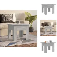 vidaXL Table basse Gris Sonoma 55x55x42 cm Bois composite - Tables basses