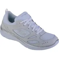 SKECHERS Baskets basses 'SUMMITS - SUITED' gris argenté / blanc