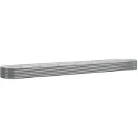Syfax Lit surélevé de jardin Acier galvanisé 544x100x36cm gris