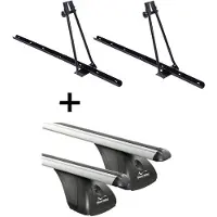 VDP 2x porte-vélos ORION + barres de toit compatibles avec Ford Focus III 5 portes à partir de 2011