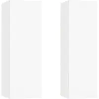 Sonstiges Meubles TV 2 pcs Blanc 30,5x30x90 cm Bois d’ingénierie
