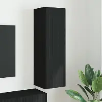 Prolenta Meuble TV mural exclusif - Dimensions : 30 x 31 x 100 cm - Couleur : Noir - Matériau : Bois composite