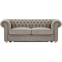 Wintech Chesterfield Max Borneo – Canapé trois places convertible avec sommier-Velluto 3-aveo