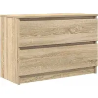 Syfax Meuble TV chêne sonoma 80x35x54 cm bois d'ingénierie