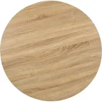 vidaXL Table de bistrot marron clair 80 cm MDF