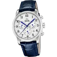 Jaguar cuir hommes montre chronographe élégant de luxe montre-bracelet bleu Acamar D2UJ968/4