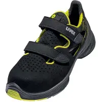 Uvex sandales 1 G2 S1 noir, jaune largeur 14 taille 44