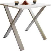 VCM Table à manger en bois premium | H. 76 x L. 80 x D. 50 cm | Table à manger de cuisine Xona X