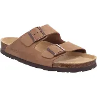 Rohde Herren Pantolette ergonomique à deux brides en cuir, largeur G Grado 5922, Taille:42 EU, Couleur:Beige