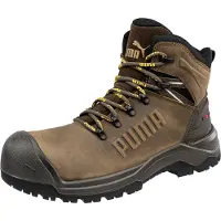 Puma Botte de sécurité Iron HD brown mid S3S conforme à la norme EN ISO 20345:2022 S3S FO LG SR marron taille 40