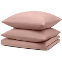 Blumtal linge de lit 240x220cm + 2x taies d'oreiller 65x65cm - Microfibre Bed Sheets 240x220cm - 3-pièces de linge de lit rose