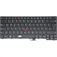 T-ProTek Clavier - couleur : noir - avec éclairage Clavier allemand compatible avec Lenovo ThinkPad Edge E431
