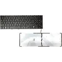 T-ProTek FR - Clavier avec éclairage sans cadre compatible avec Acer Aspire V5-531P