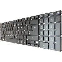 T-ProTek Clavier DE avec éclairage sans cadre compatible avec Acer Aspire V5-531PG