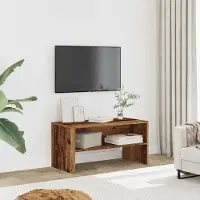 Prolenta Maison Exclusive - Meuble TV aspect bois ancien 80x40x40 cm Matériau dérivé du bois
