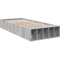 Syfax Cadre de lit sans matelas sonoma gris 90x200 cm