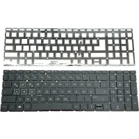 T-ProTek Clavier FRANÇAIS Éclairage vert compatible avec HP 15-da1303ng