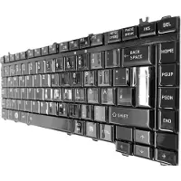 T-ProTek FR - Noir Brillant Clavier compatible avec Toshiba Satellite M205, M210