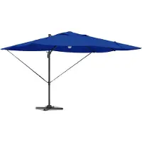Syfax Parasol 351 x 250 x 253 cm Polyester et Aluminium Azur