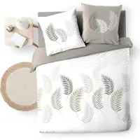 Douceur d'intérieur Parure de lit - - GOYAVE - Coton - 240x220cm - Blanc