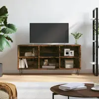 Prolenta Maison Exclusive - Meuble TV Chêne fumé 103,5x30x50 cm Matériau dérivé du bois