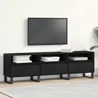 Prolenta Maison Exclusive - Meuble TV, dimensions 150 x 30 x 44,5 cm, finition noire imitation chêne