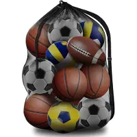 Sonstiges Grand sac de sport en filet, bandoulière réglable, basket-ball volley-ball équipement de natation