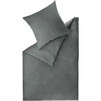 Esprit Renforcé Housses de coussin et draps de lit HARP Anthracite 140 x 200 cm